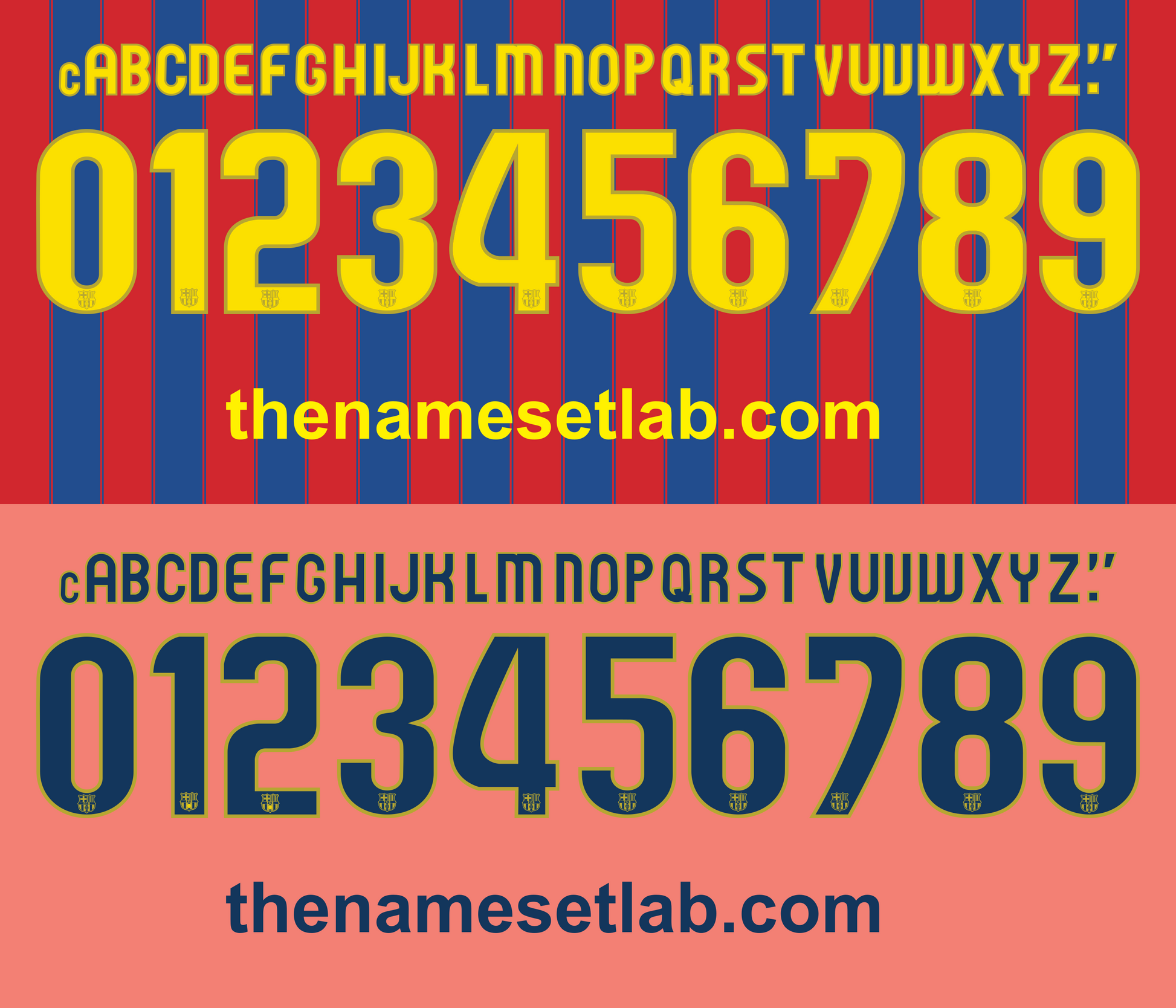 barcelona 2009-2010 nameset shirt nameset graphic