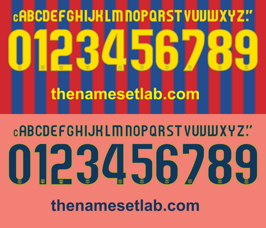 barcelona 2009-2010 nameset shirt nameset graphic