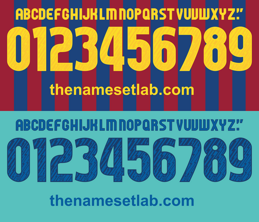 barcelona 2010-2011 nameset shirt nameset graphic