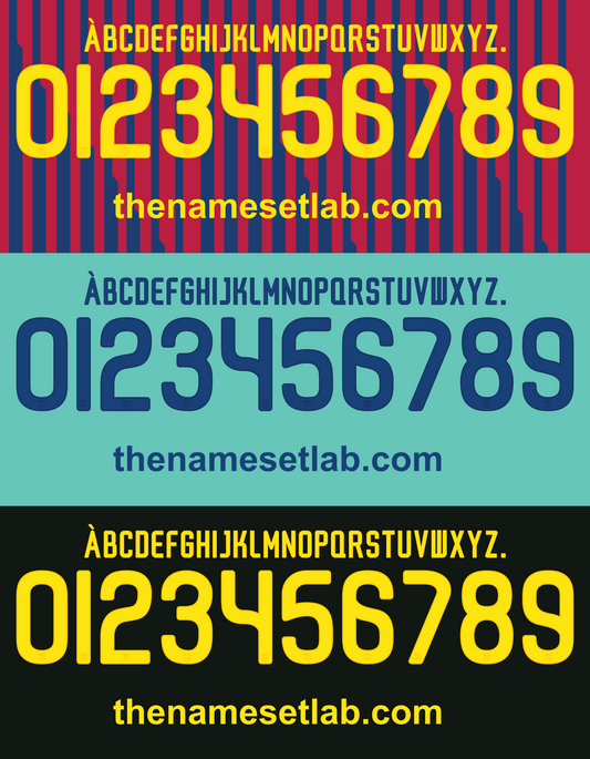 barcelona 2011-2012 nameset shirt nameset graphic
