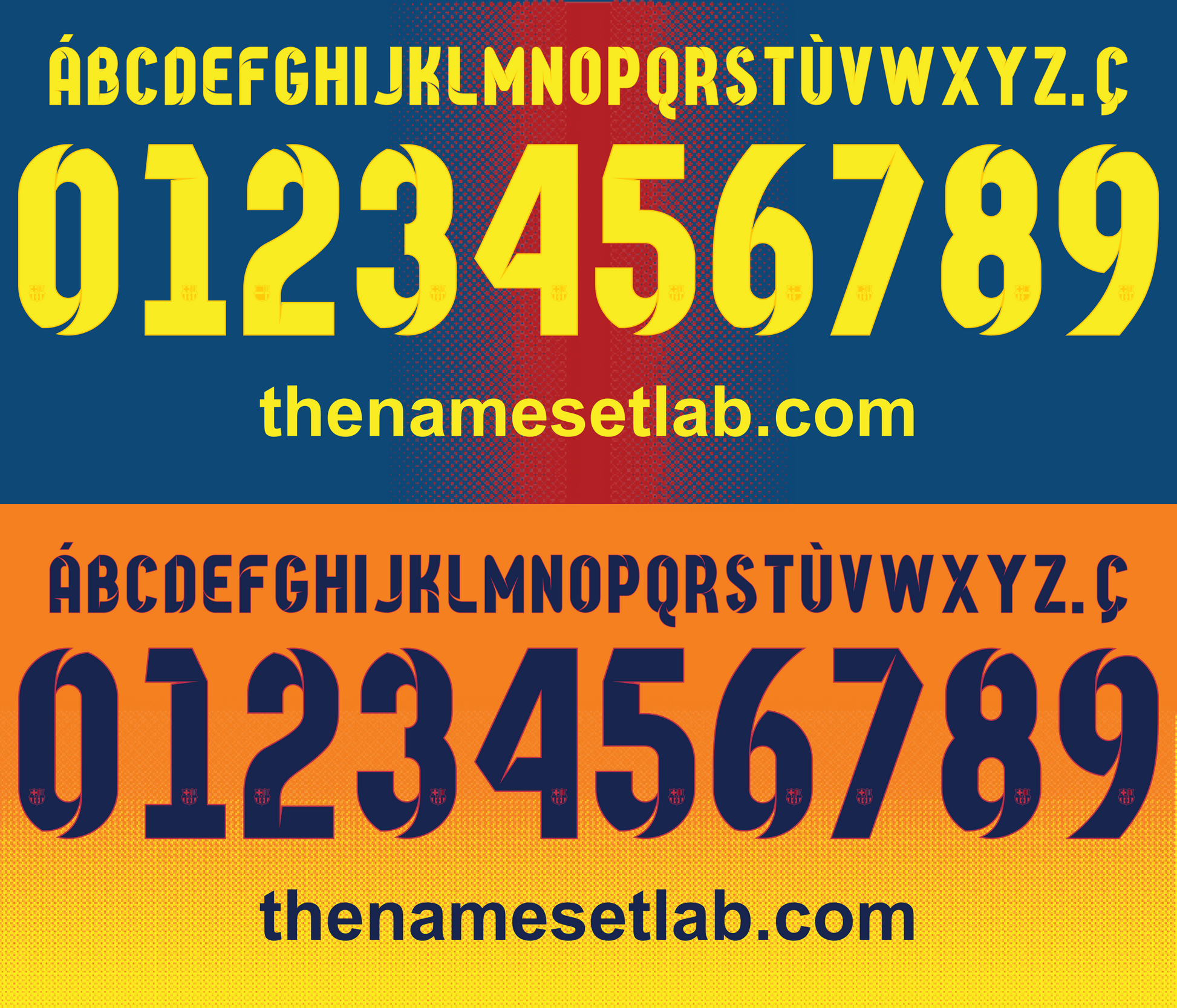 barcelona 2012-2013 nameset shirt nameset graphic
