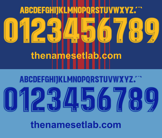 barcelona 2017-2018 liga nameset shirt nameset graphic