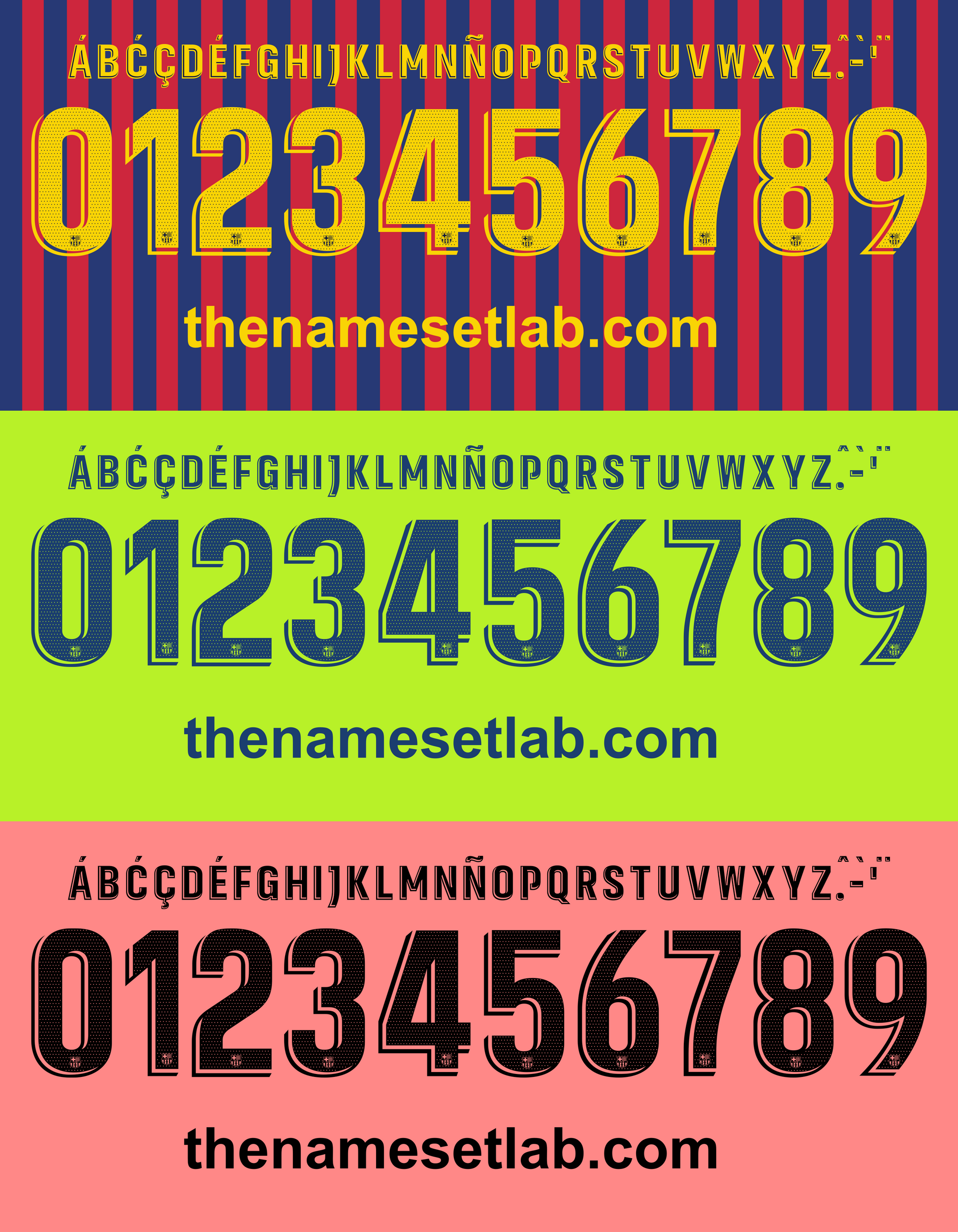 barcelona 2018-2019 nameset shirt nameset graphic