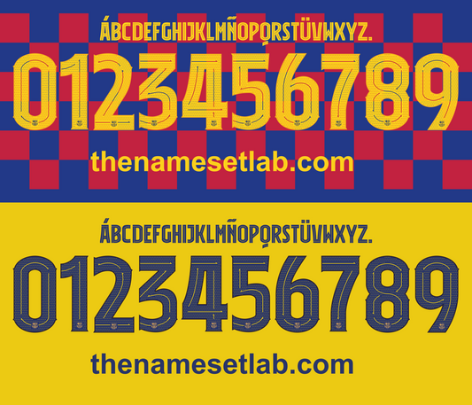 barcelona 2019-2020 nameset shirt nameset graphic