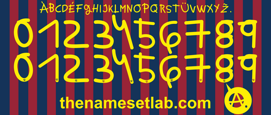 Barcelona joangamper 2013 nameset shirt nameset graphic
