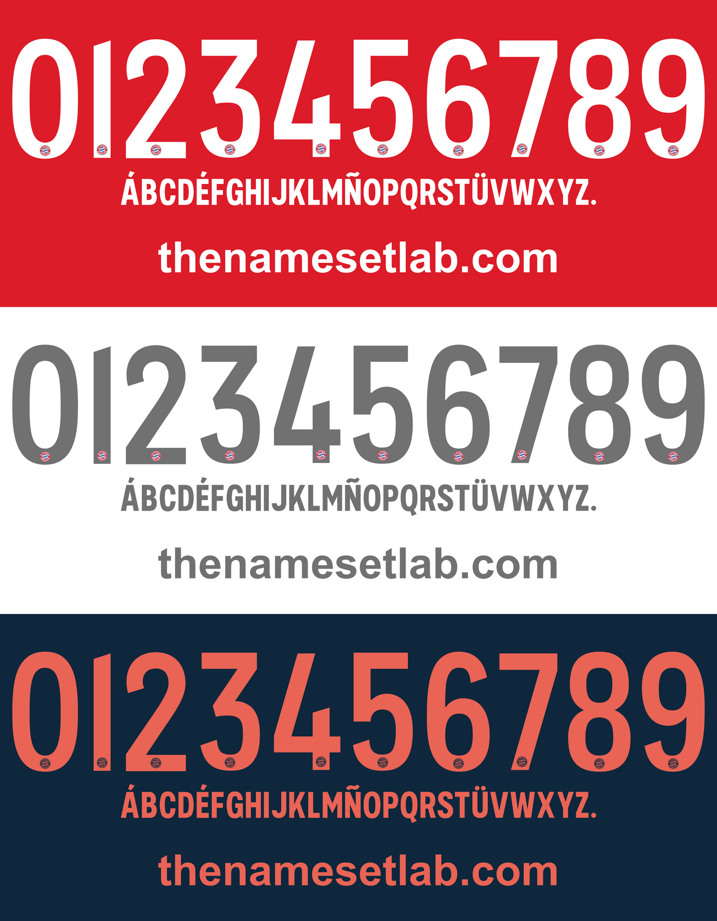 Bayern Munich 2019-2020 Nameset AI Vector File