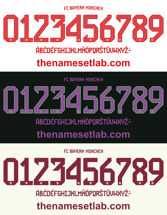 Bayern Munich 2023-2024 Nameset AI Vector File