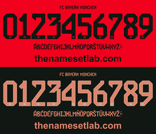 Bayern Munich 2024-2025 Nameset AI Vector File