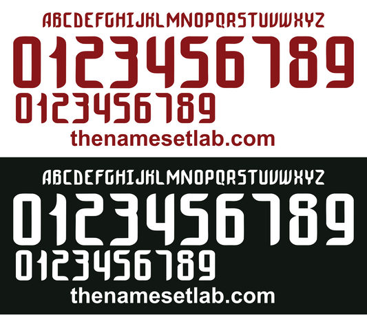 Belarus 2016-2017 Football Nameset AI Vector File