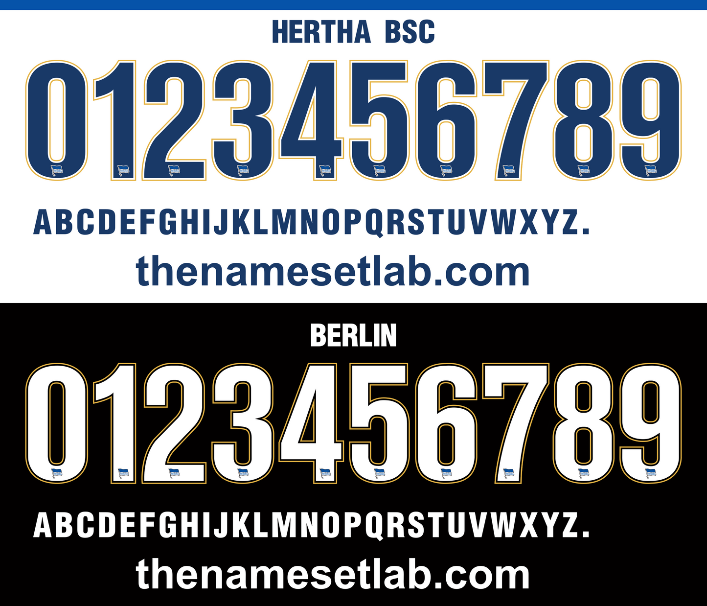 Hertha Berlin 2017-2018 Nameset AI Vector File