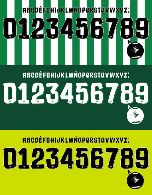 Betis 2016-2017 Nameset Mockup