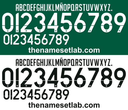 Bolivia 2015 Football Nameset AI Vector File