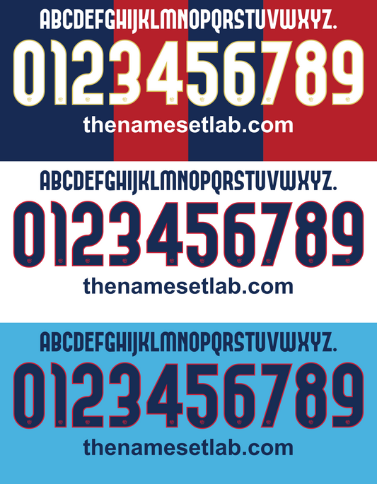 Bologna 2011-2012 Nameset font mockup