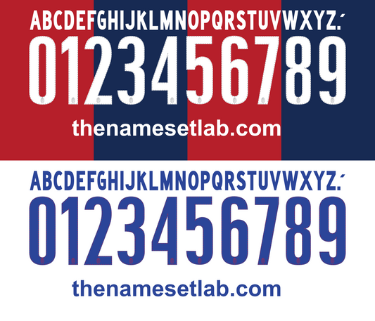 Bologna 2013-2015 Nameset font mockup