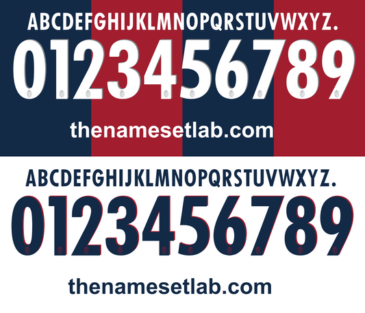 Bologna 2015-2016 Nameset font mockup