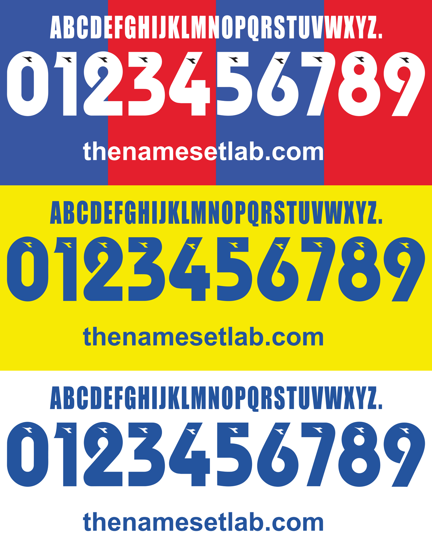 Bologna 1997-1999 Nameset font mockup