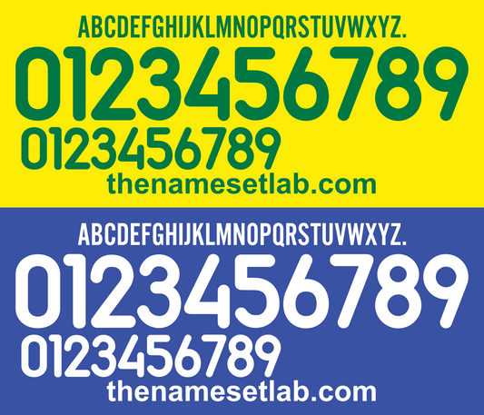 Brazil 2000 Football Nameset AI Vector File