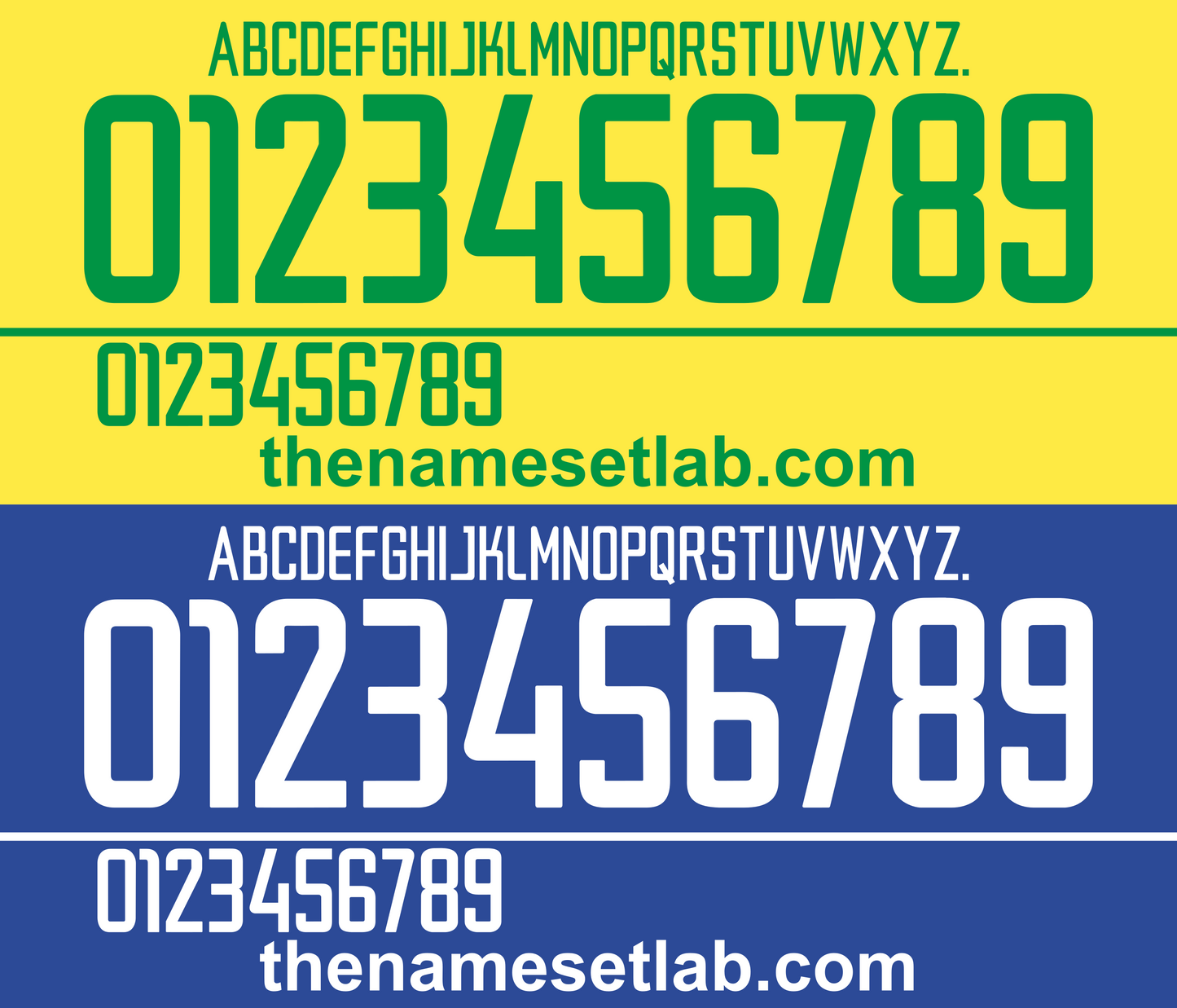 Brazil 2002 Football Nameset AI Vector File