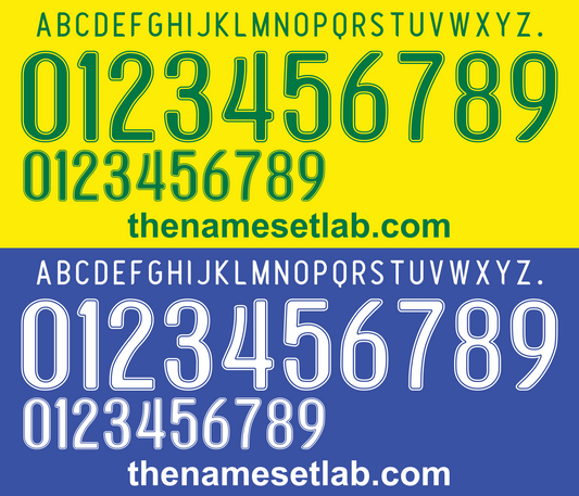 Brazil 2006 Football Nameset AI Vector File