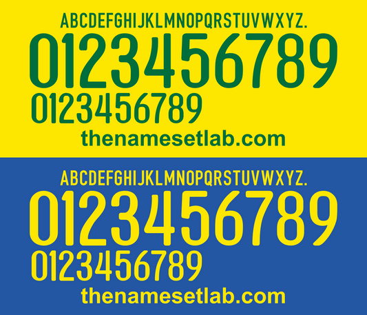 Brazil 2008-2010 Football Nameset AI Vector File