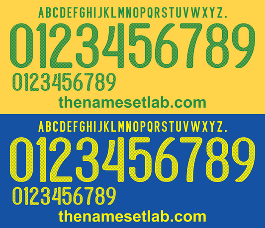 Brazil 2010 Football Nameset AI Vector File