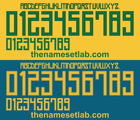 Brazil 2011 Football Nameset AI Vector File