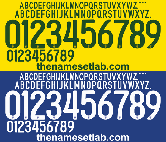 Brazil 2012-2013 Football Nameset AI Vector File