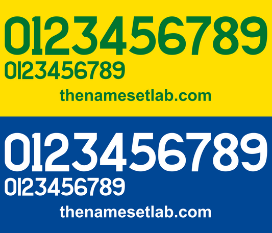 Brazil 1993 Football Nameset AI Vector File