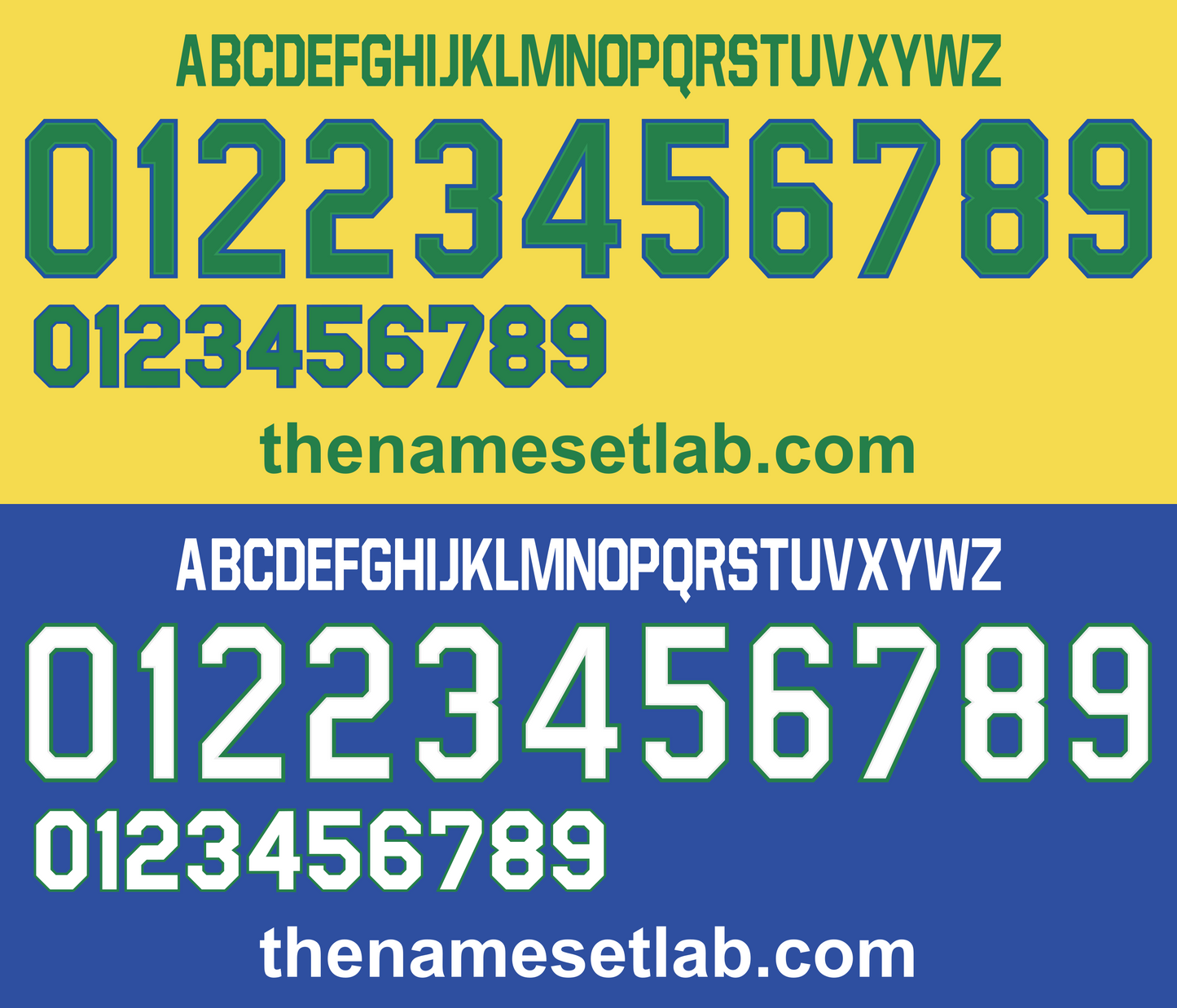Brazil 1997 Football Nameset AI Vector File