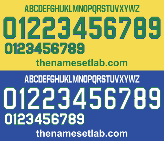 Brazil 1997 Football Nameset AI Vector File