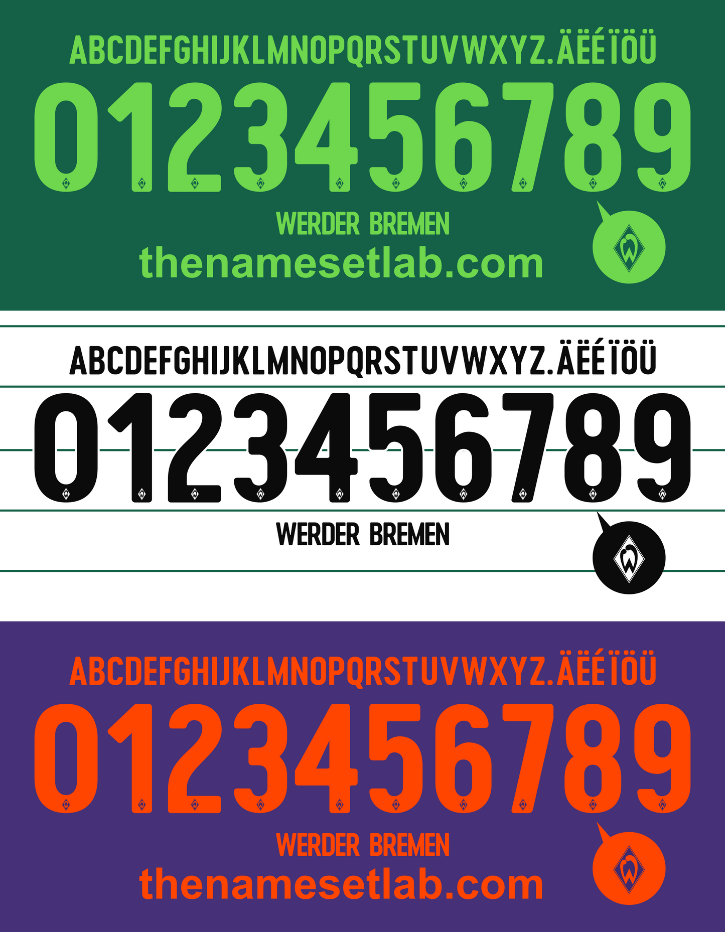 Bremen 2017-2018 Nameset AI Vector File