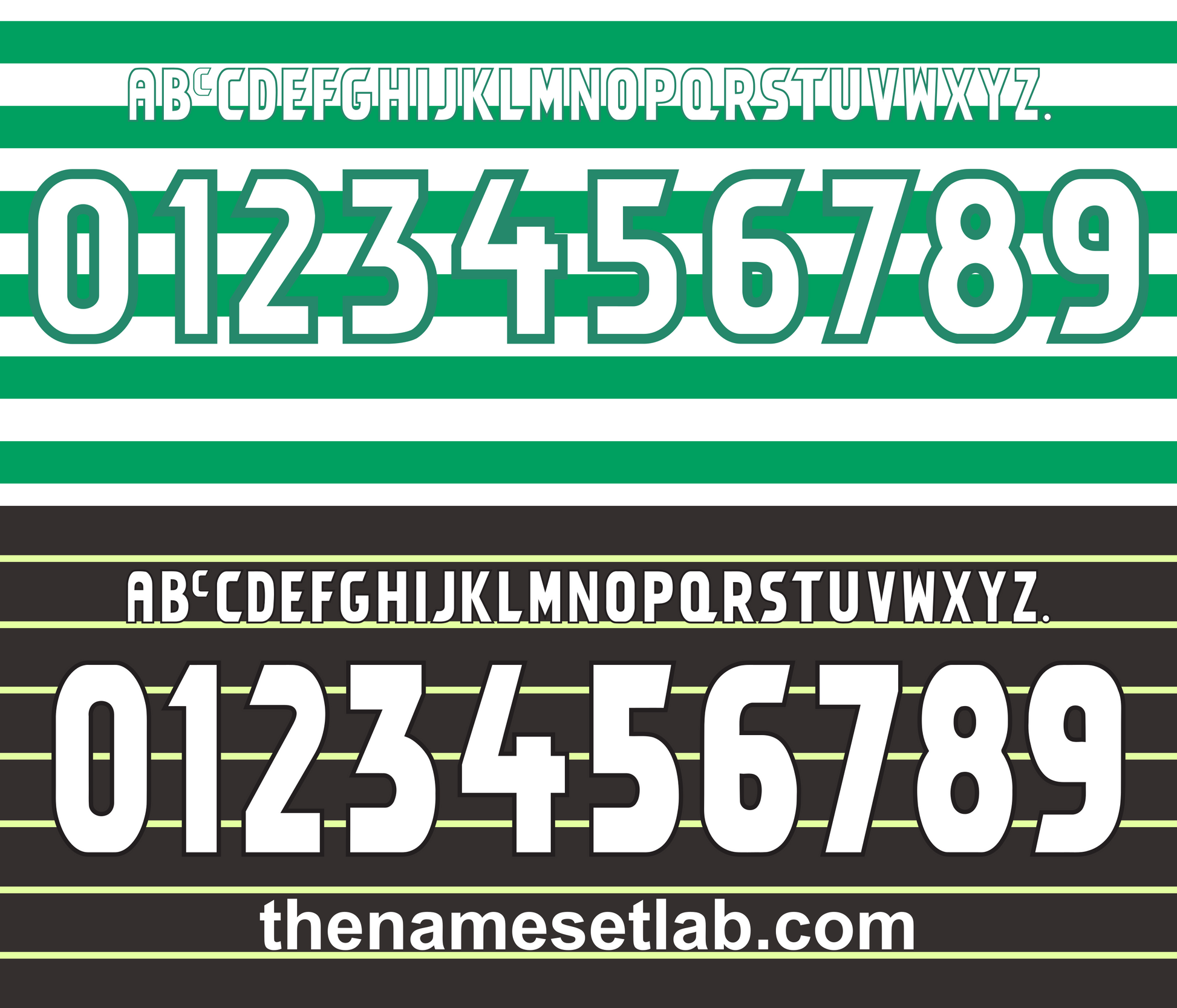 Celtic 1997–1999 Nameset Mockup