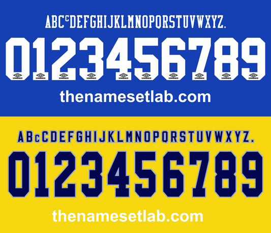 Chelsea 1996-1997 nameset Classic Premier font vector file
