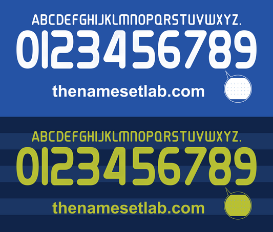 Chelsea 2009-2010 UCL Cup nameset Classic Premier font vector design
