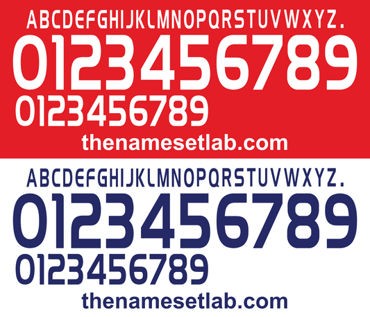 Chile 2003-2006 Football Nameset AI Vector File