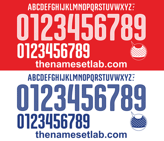 Chile 2014 Football Nameset AI Vector File