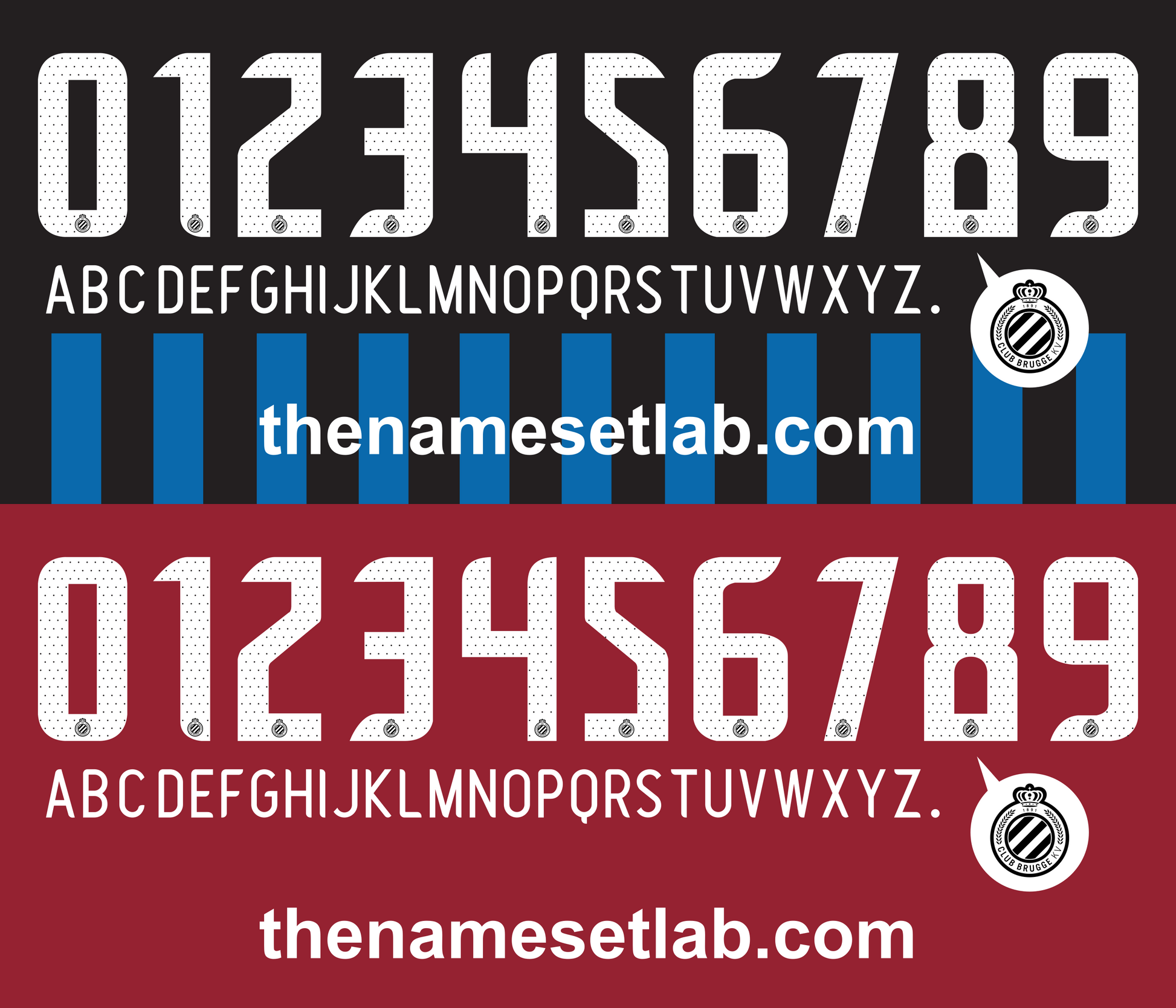 Club Brugge 2013–2014 Nameset Mockup
