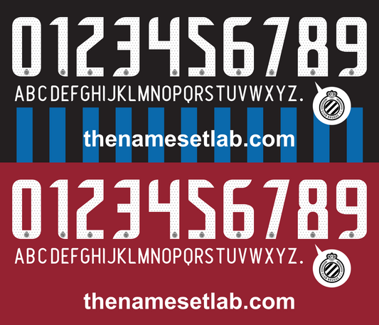 Club Brugge 2013–2014 Nameset Mockup