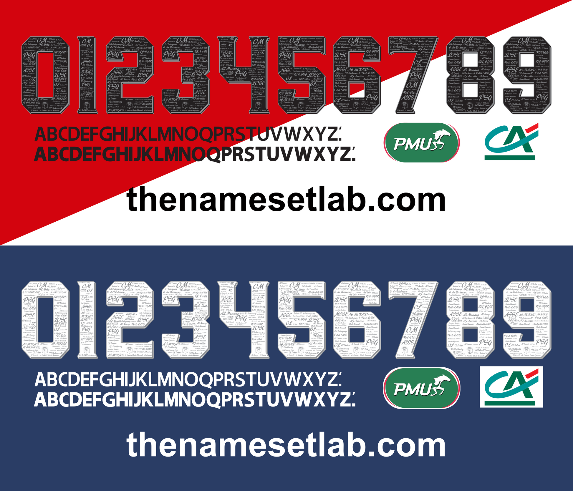 Coupe de France 2017 Nameset mockup and sponsors