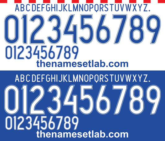 Croatia 2006 Football Nameset AI Vector File