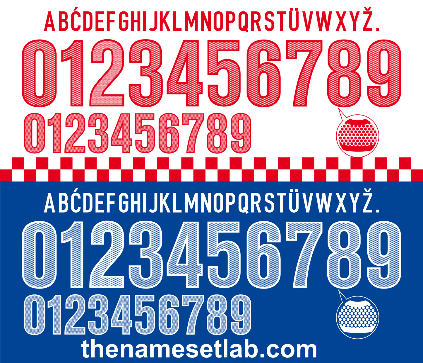 Croatia 2012 Football Nameset AI Vector File