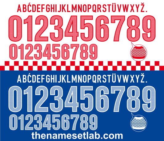 Croatia 2012 Football Nameset AI Vector File