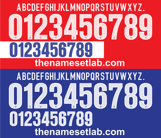 Croatia 2014 Football Nameset AI Vector File