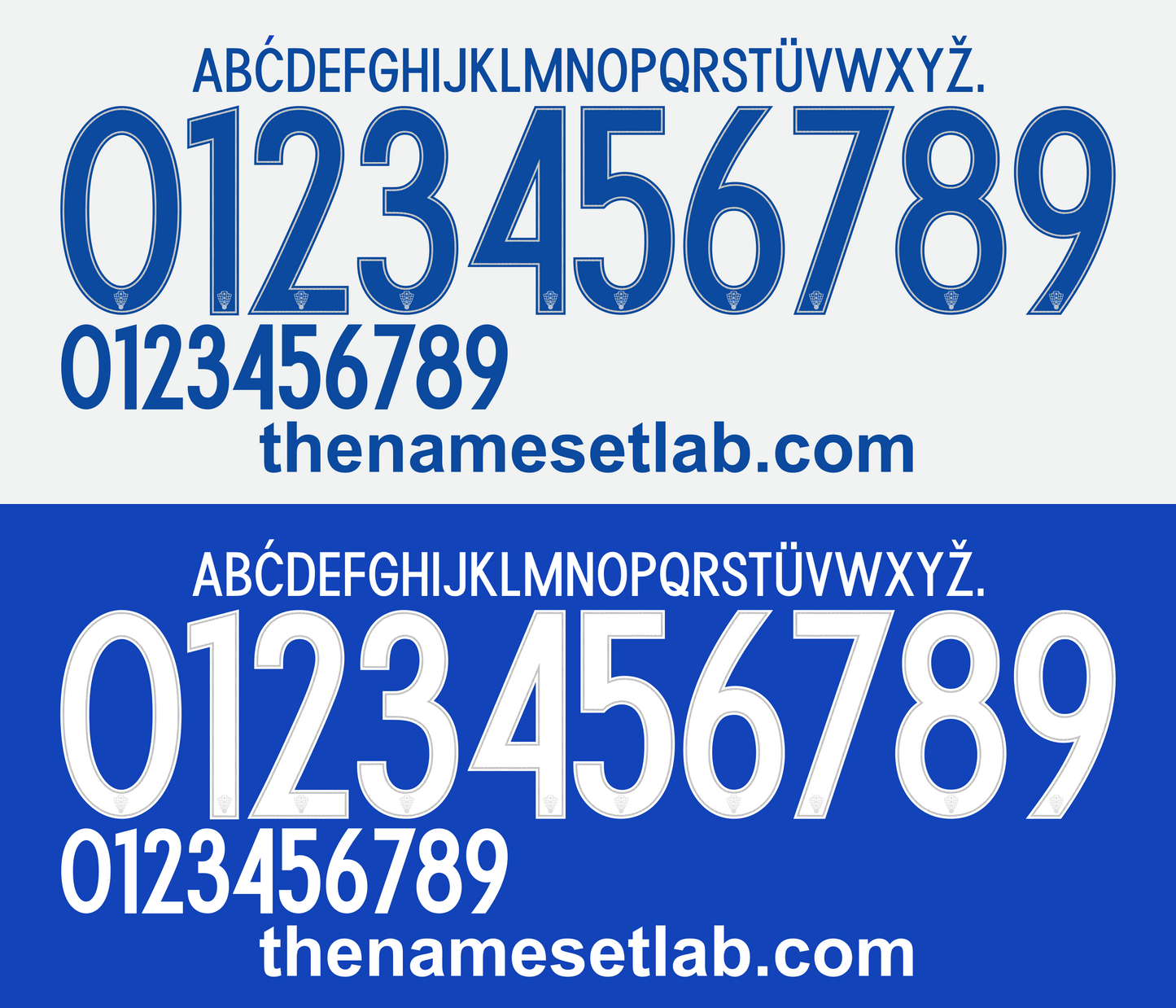 Croatia 2016 Football Nameset AI Vector File