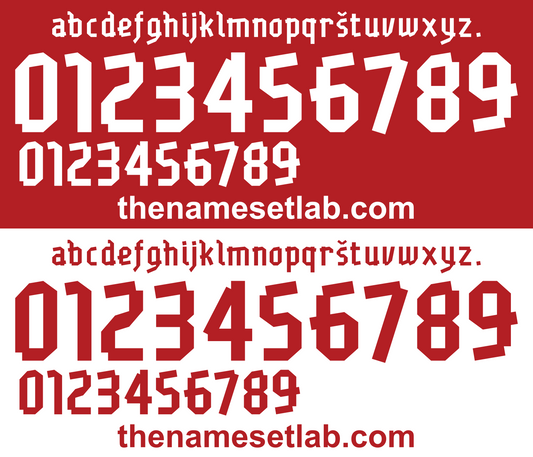 Czech 2012 Football Nameset AI Vector File