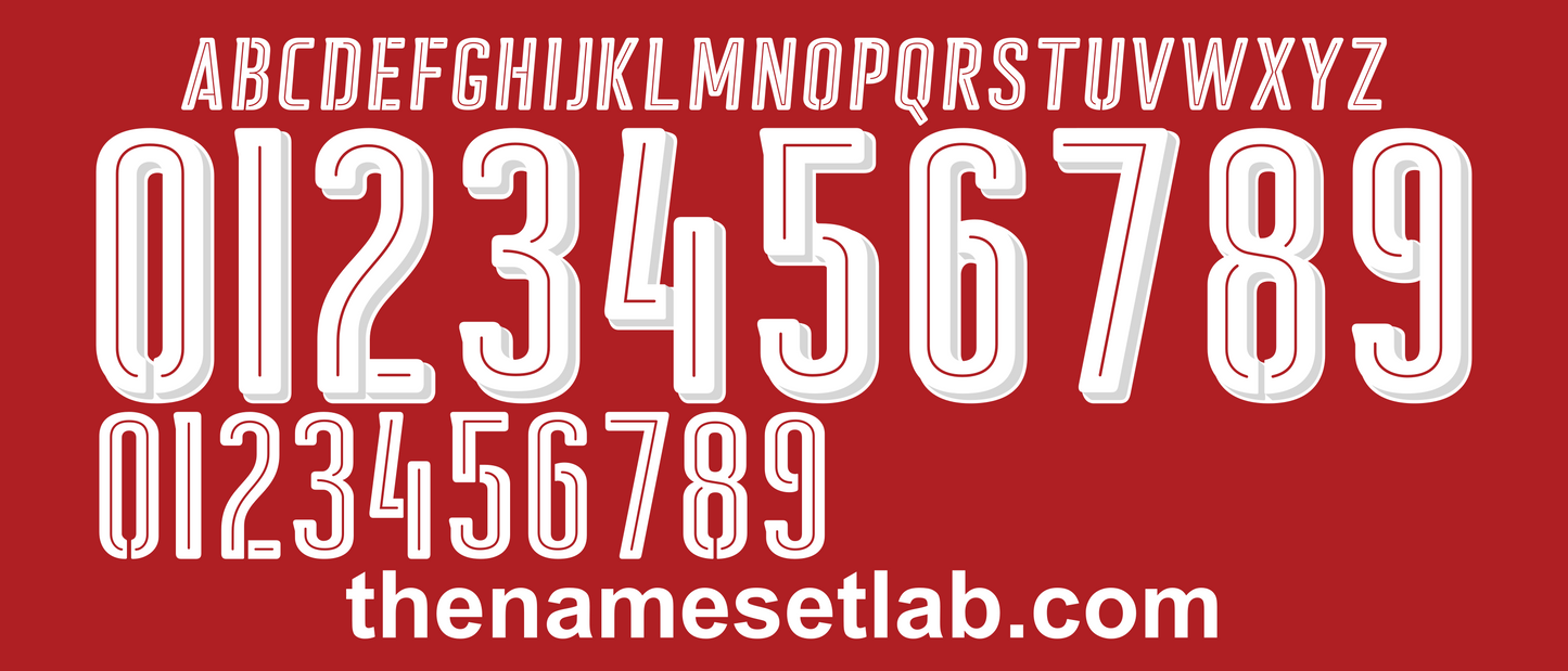 Czech 2016 Football Nameset AI Vector File