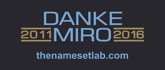Danke Miro Tribute Patch Vector
