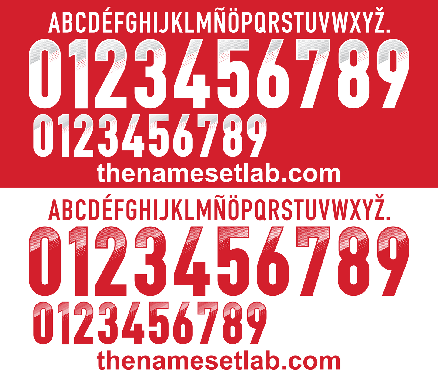 Denmark 2012 Football Nameset AI Vector File