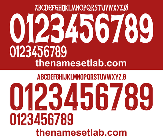Denmark 2016-2017 Football Nameset AI Vector File
