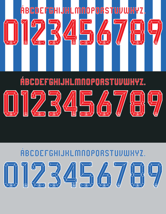 Deportivo Coruna 2012-2013 Nameset AI Vector File